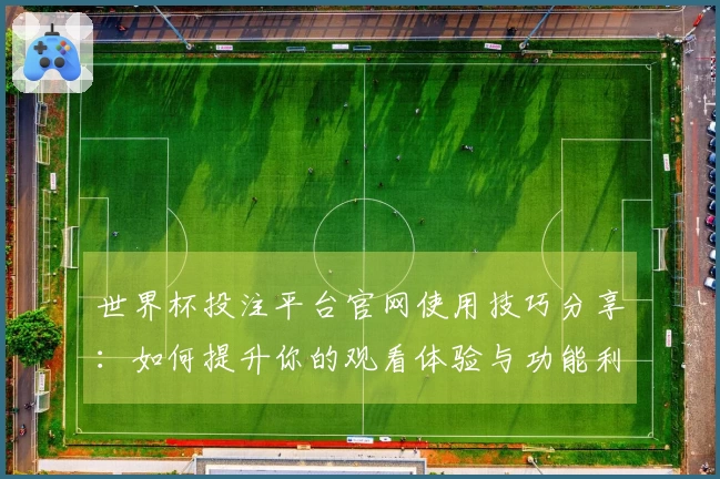 世界杯投注平台官网使用技巧分享：如何提升你的观看体验与功能利用效率